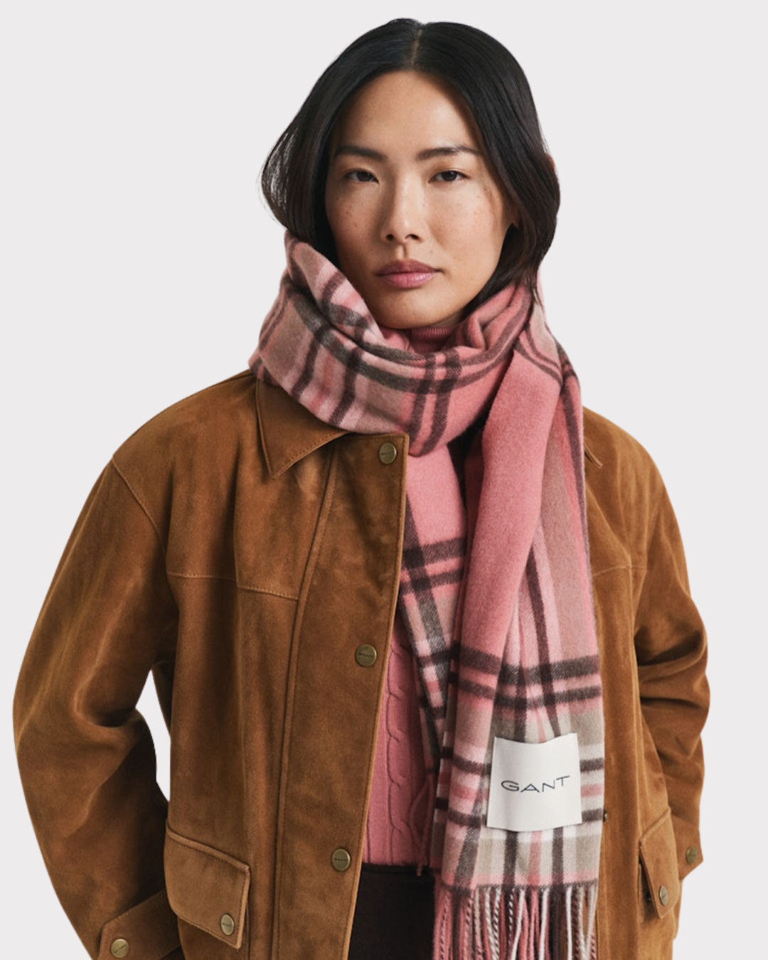 Tartan Check Wool Scarf-Tilbehør-Gant-Aandahls