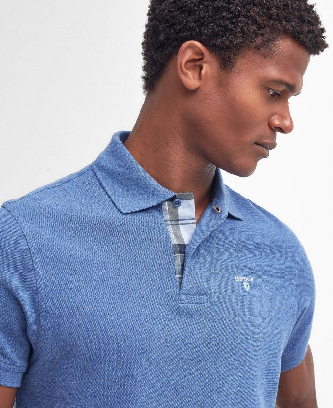Tartan Pique Polo-T-shirt-Barbour-Aandahls
