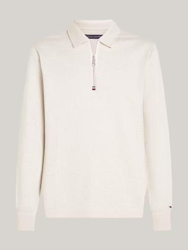 Terry htr half zip sweatshirt-Genser-Tommy Hilfiger-Aandahls