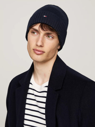 Th flag pima cotton beanie-Hodeplagg-Tommy Hilfiger-Aandahls