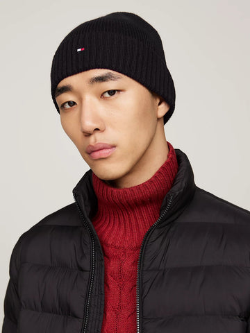 Th flag pima cotton beanie-Hodeplagg-Tommy Hilfiger-Aandahls