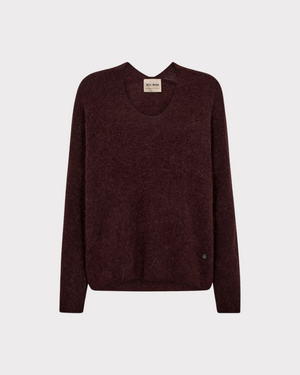 Thora v-neck knit-Genser-Mos Mosh-Aandahls