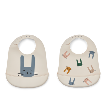 Tilda printed bib 2-pack-Tilbehør-Liewood-Aandahls