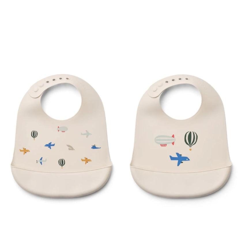 Tilda printed bib 2-pack-Tilbehør-Liewood-Aandahls