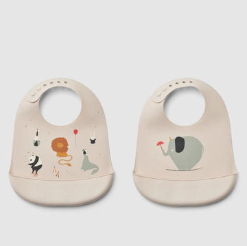 Tilda printed bib 2-pack-Tilbehør-Liewood-Aandahls