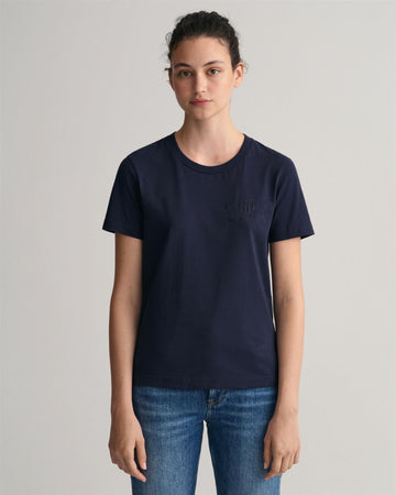 Tonal Archive Shield SS T-shirt-T-skjorter-Gant-Aandahls