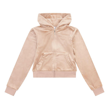 Tonal Velour Zip Hoodie-Jakke-Juicy Couture-Aandahls