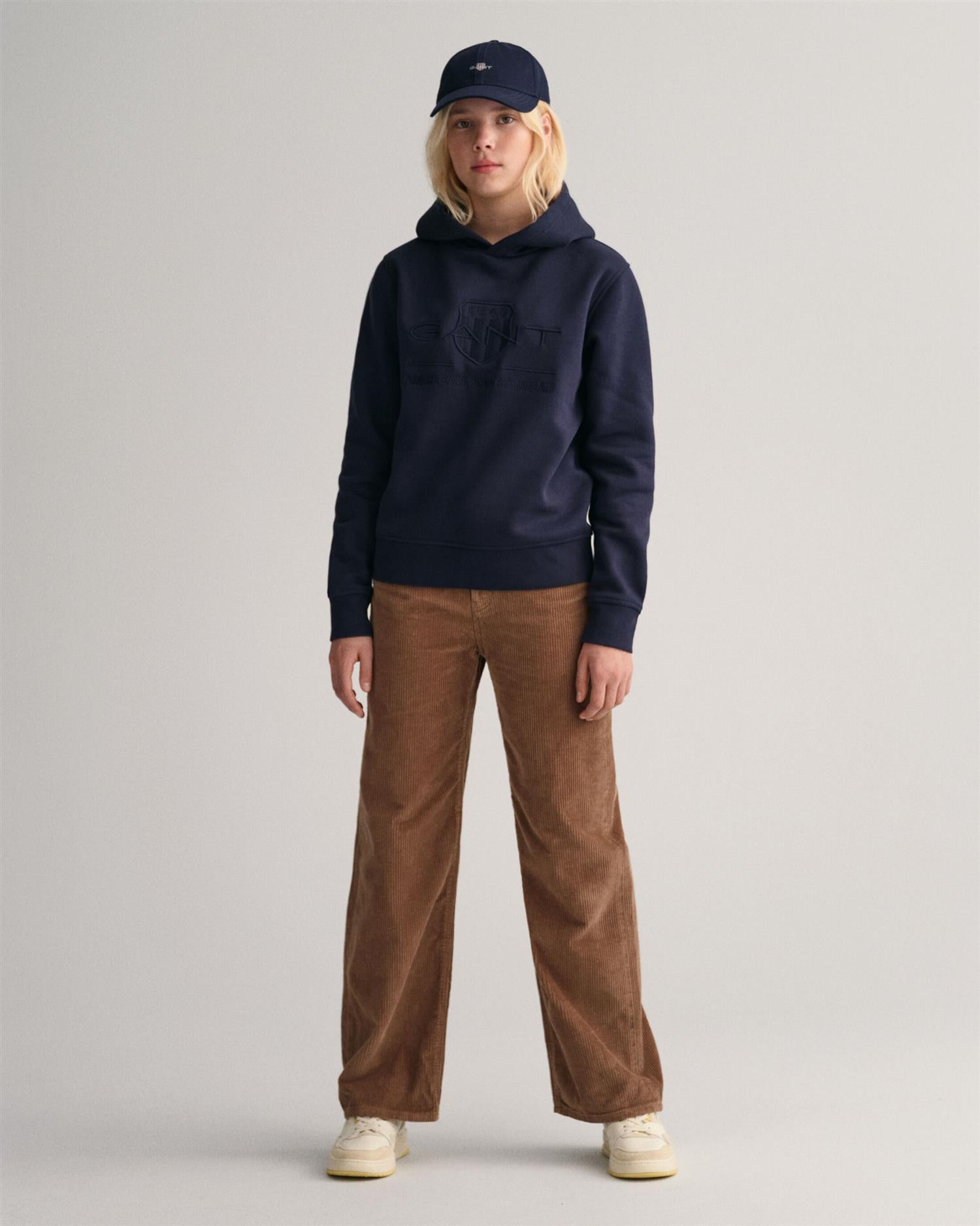 Tonal shield hoodie-Genser-Gant-Aandahls