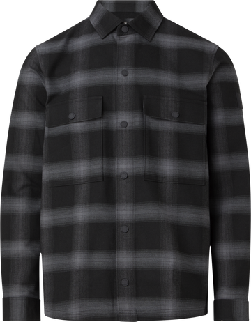 Twill Fleece Check Overshirt-Skjorte-Calvin Klein-Aandahls