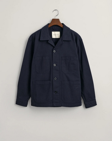 Twill Overshirt-Skjorte-Gant-Aandahls