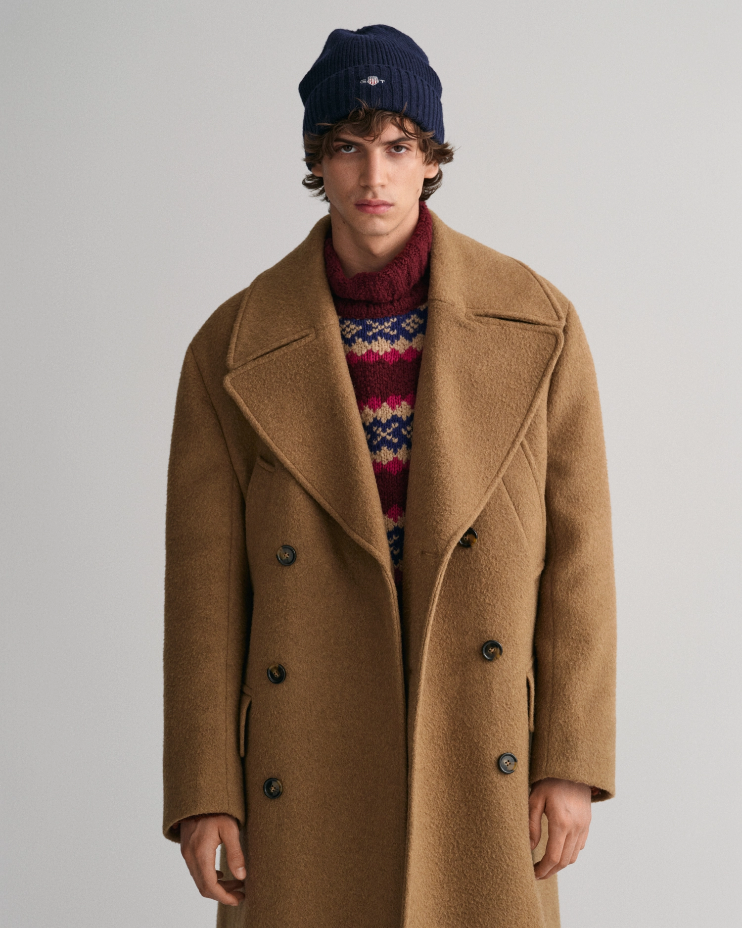 UNISEX. SHIELD WOOL BEANIE-Accessories-Gant-Aandahls