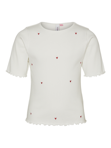 VMLAVENDER FRANCIS EMB SS TOP JRS GIRL-T-shirt-Vero Moda Girl-Aandahls