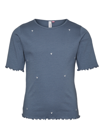 VMLAVENDER FRANCIS EMB SS TOP JRS GIRL-T-shirt-Vero Moda Girl-Aandahls