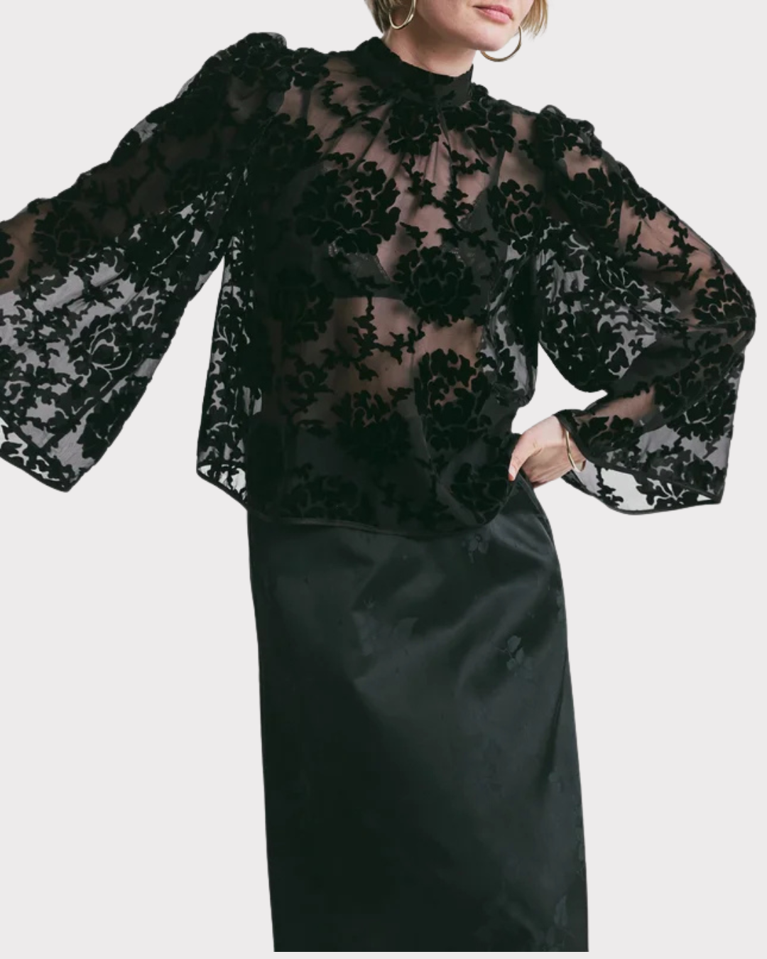 Velvet Flared Top-Topp-ByTimo-Aandahls