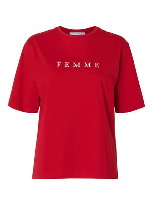 Vilja Printed Tee-T-shirt-Selected Femme-Aandahls