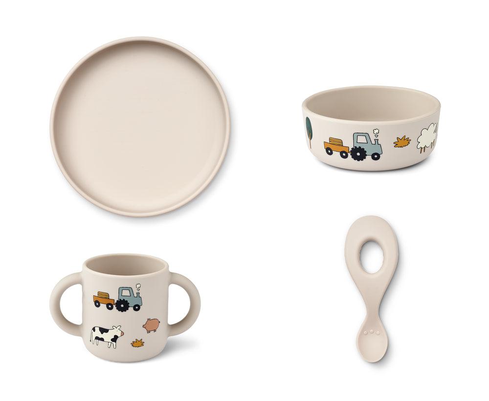 Vivi Printed Tableware Set-Tilbehør-Liewood-Aandahls