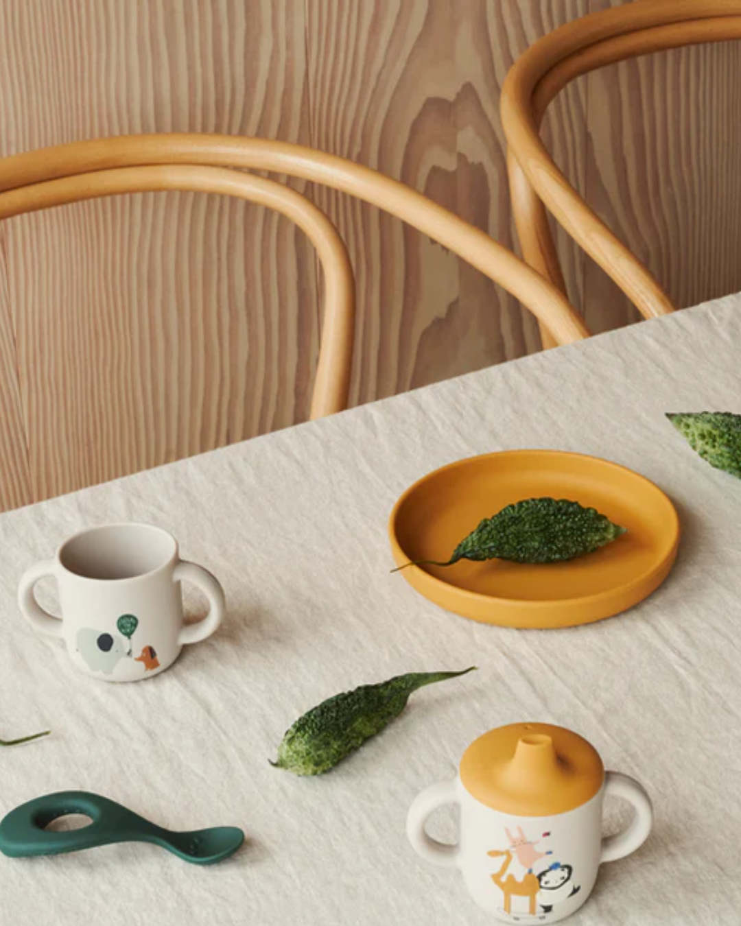 Vivi printed tableware set-Tilbehør-Liewood-Aandahls