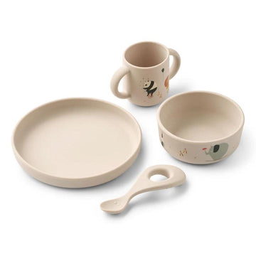 Vivi printed tableware set-Tilbehør-Liewood-Aandahls