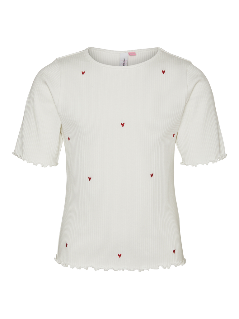 Vmlavender Francis Emb Ss Top Jrs Girl-T-shirt-Vero Moda Girl-Aandahls