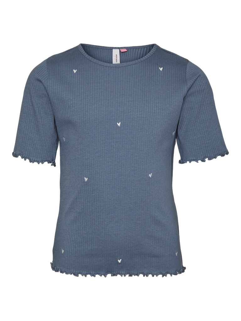 Vmlavender Francis Emb Ss Top Jrs Girl-T-shirt-Vero Moda Girl-Aandahls