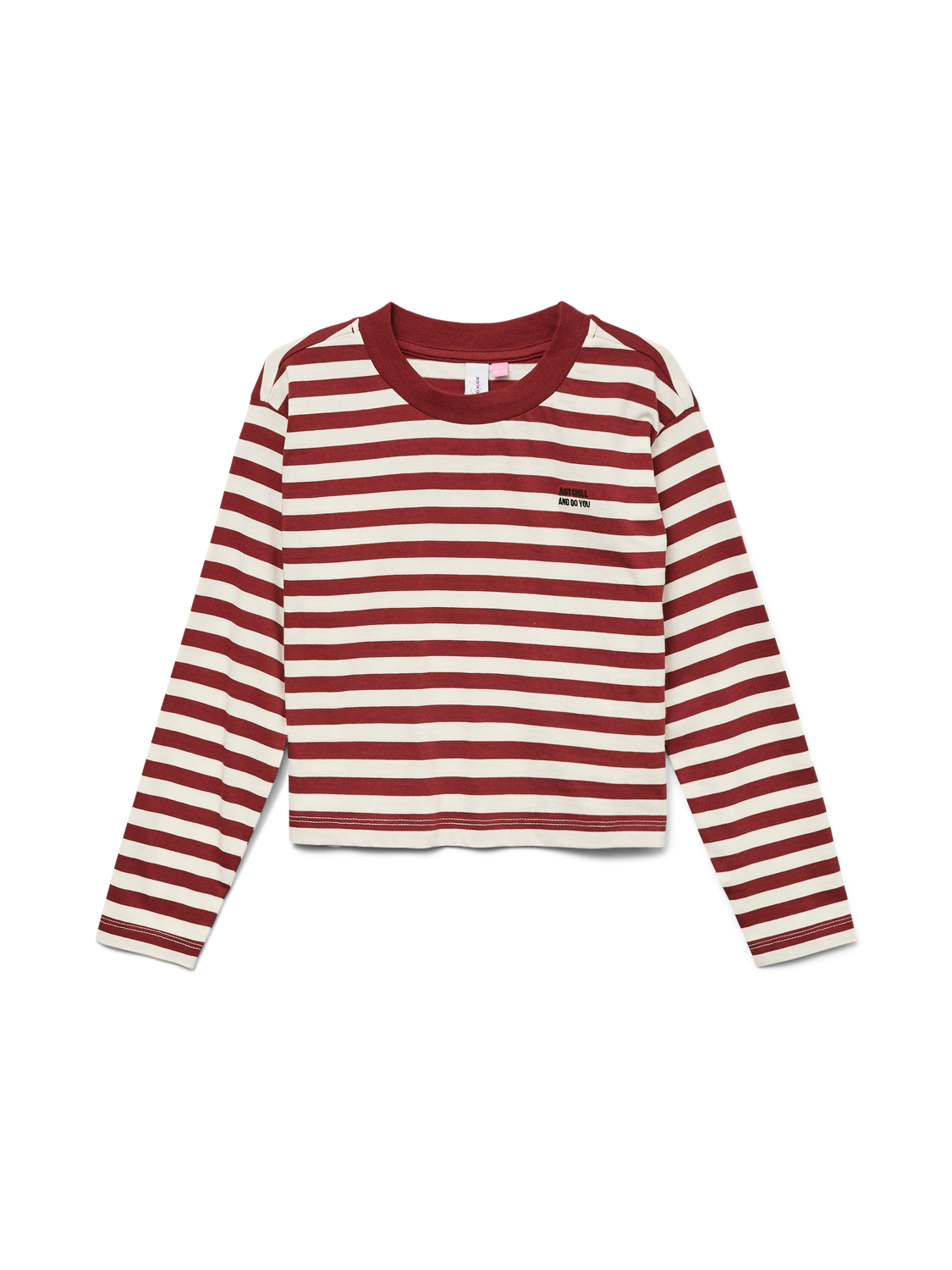 Vmleila Stripe Ls Short Top Girl Noos-Topper-Vero Moda Girl-Aandahls