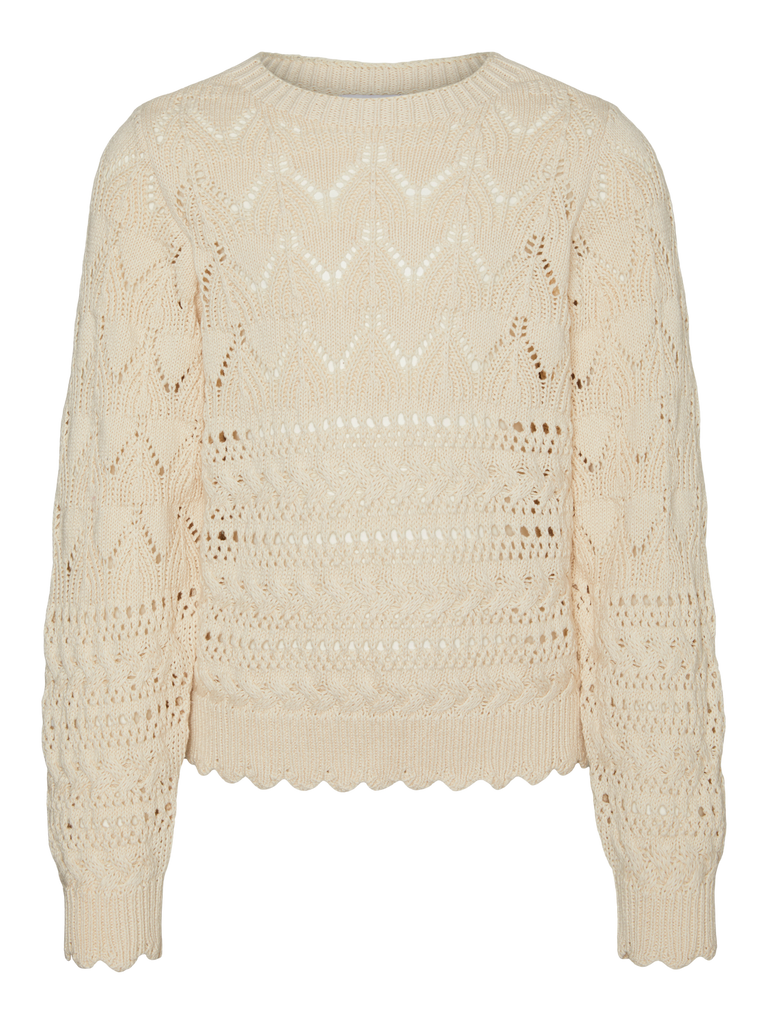 Vmlua ls boatneck pullover girl-Strikk-Vero Moda Girl-Aandahls