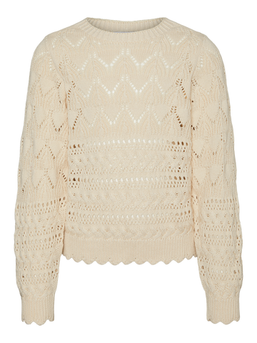 Vmlua ls boatneck pullover girl-Strikk-Vero Moda Girl-Aandahls