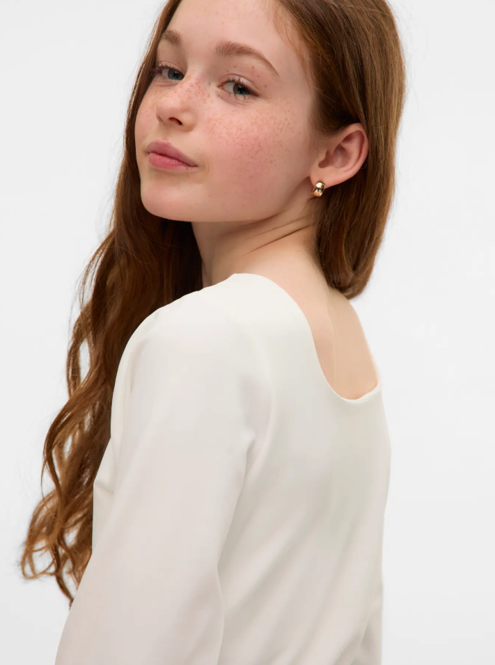 Vmmillion Ls Square Top 2-Way Jrs Girl-Topper-Vero Moda Girl-Aandahls