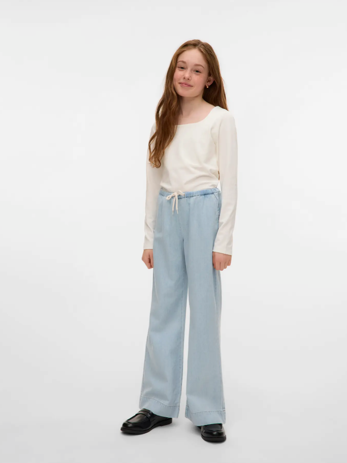 Vmmillion Ls Square Top 2-Way Jrs Girl-Topper-Vero Moda Girl-Aandahls