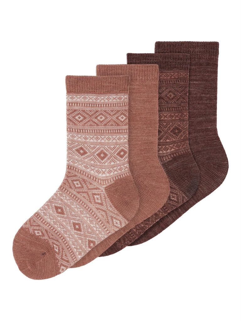 Wak Wool 4 pk Sock-Ull-Name it-Aandahls