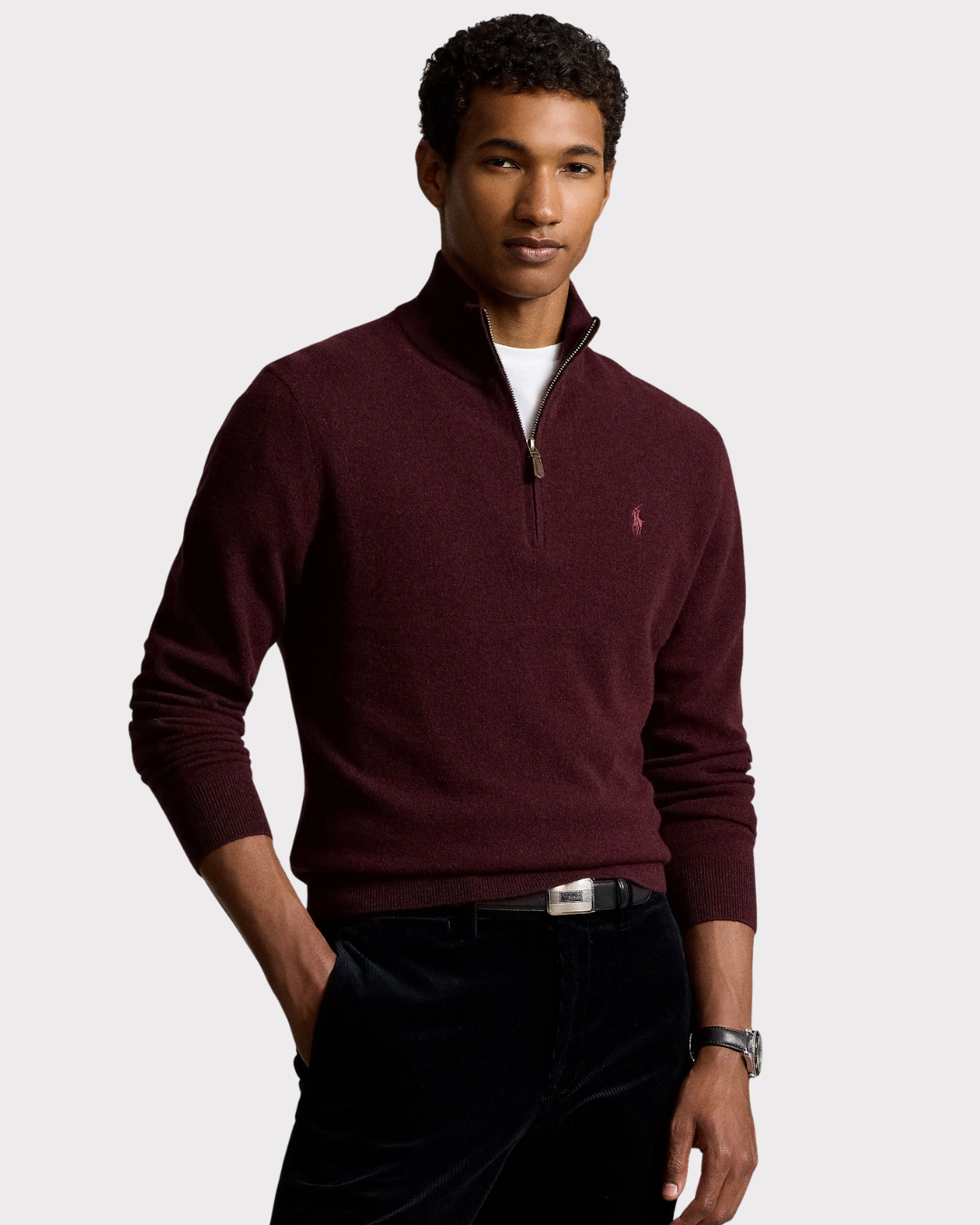 Wool Half Zip-Genser-Polo Ralph Lauren-Aandahls