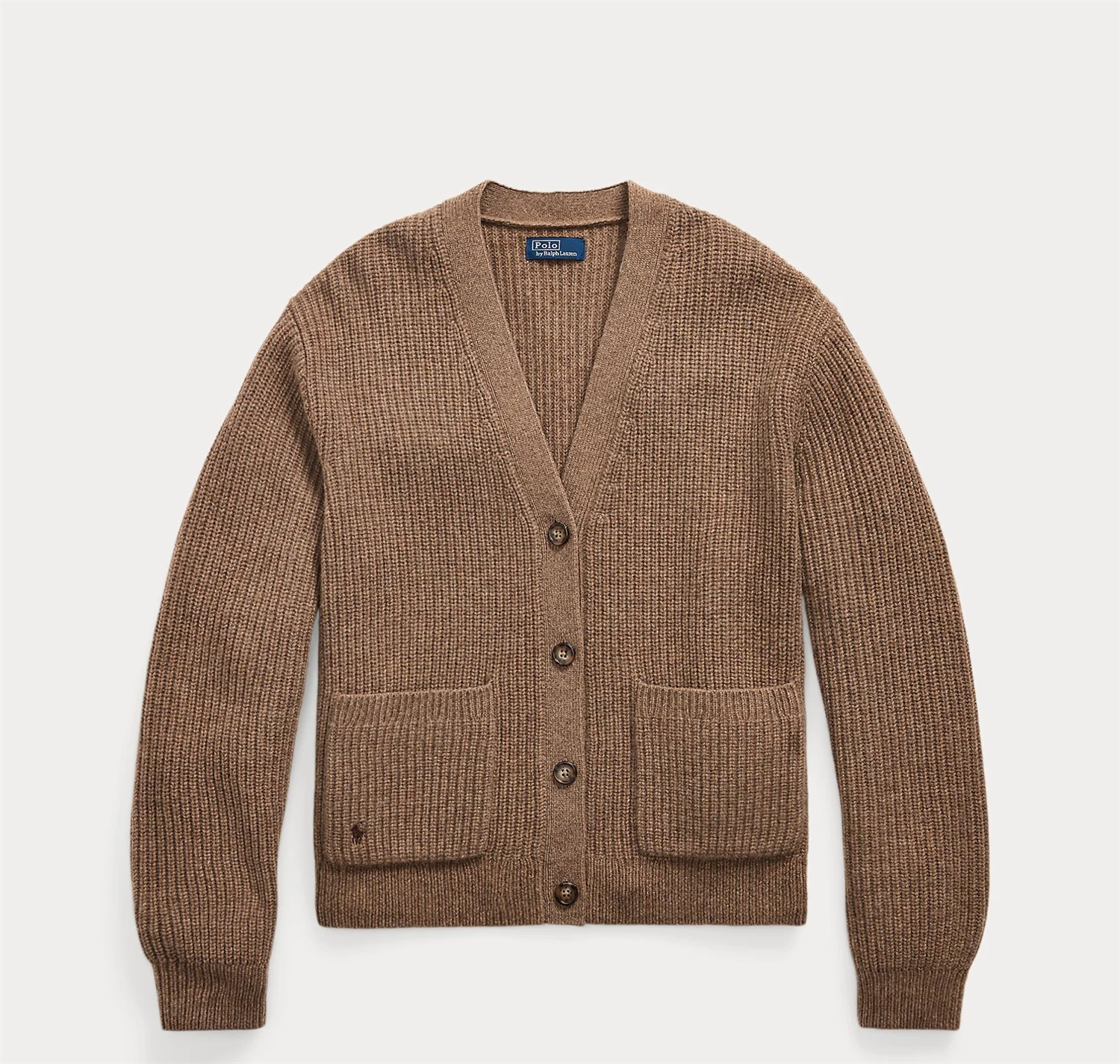 Wool cashmere v-neck cardigan-Cardigan-Polo Ralph Lauren-Aandahls