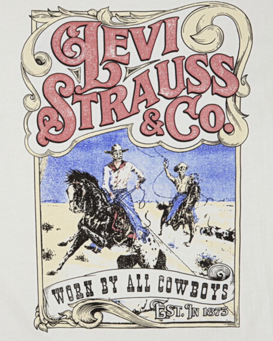 Worn By Cowboys Tee-T-shirt-Levis-Aandahls
