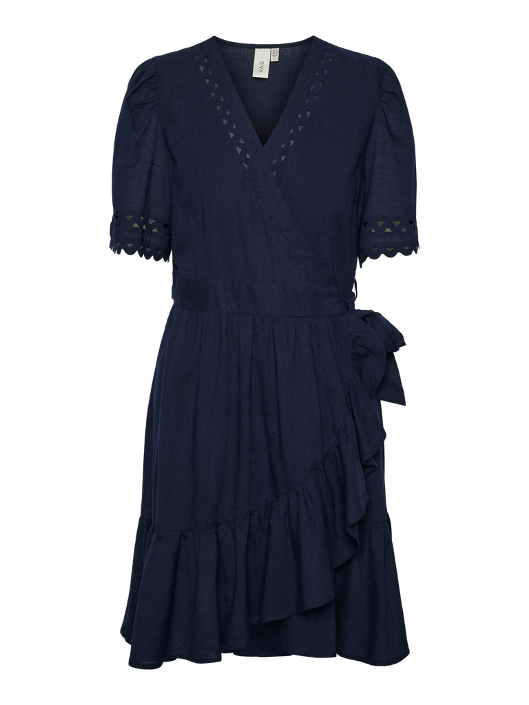 YASNAVINA 2/4 WRAP DRESS S.-Kjole-Y.A.S-Aandahls