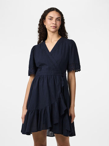 YASNAVINA 2/4 WRAP DRESS S.-Kjole-Y.A.S-Aandahls