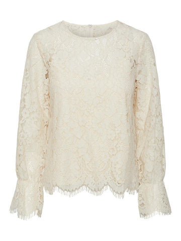 YASPERLA LS LACE TOP S. NOOS-Topper-Y.A.S-Aandahls