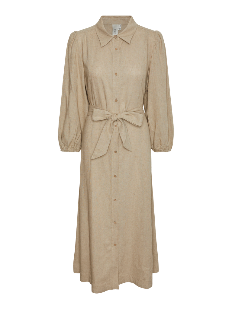 YASflaxy 3/4 LINEN SHIRT DRESS NOOS-Kjole-Y.A.S-Aandahls