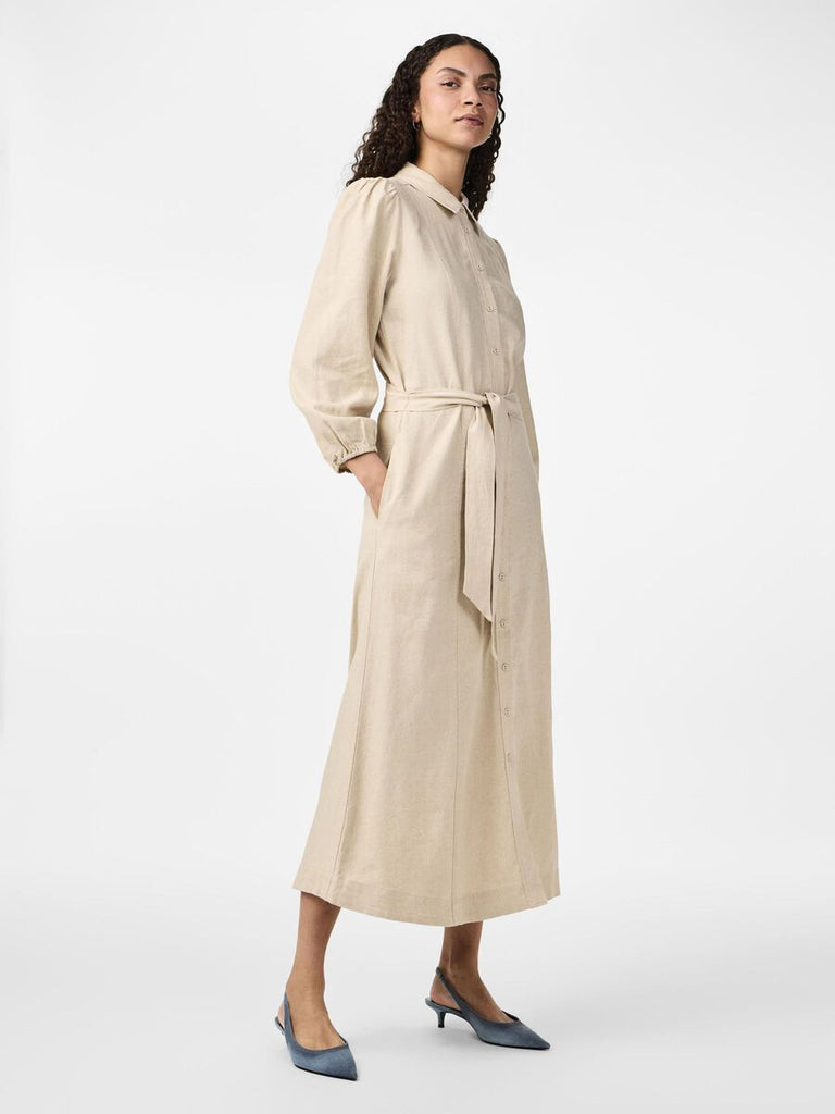 YASflaxy 3/4 LINEN SHIRT DRESS NOOS-Kjole-Y.A.S-Aandahls