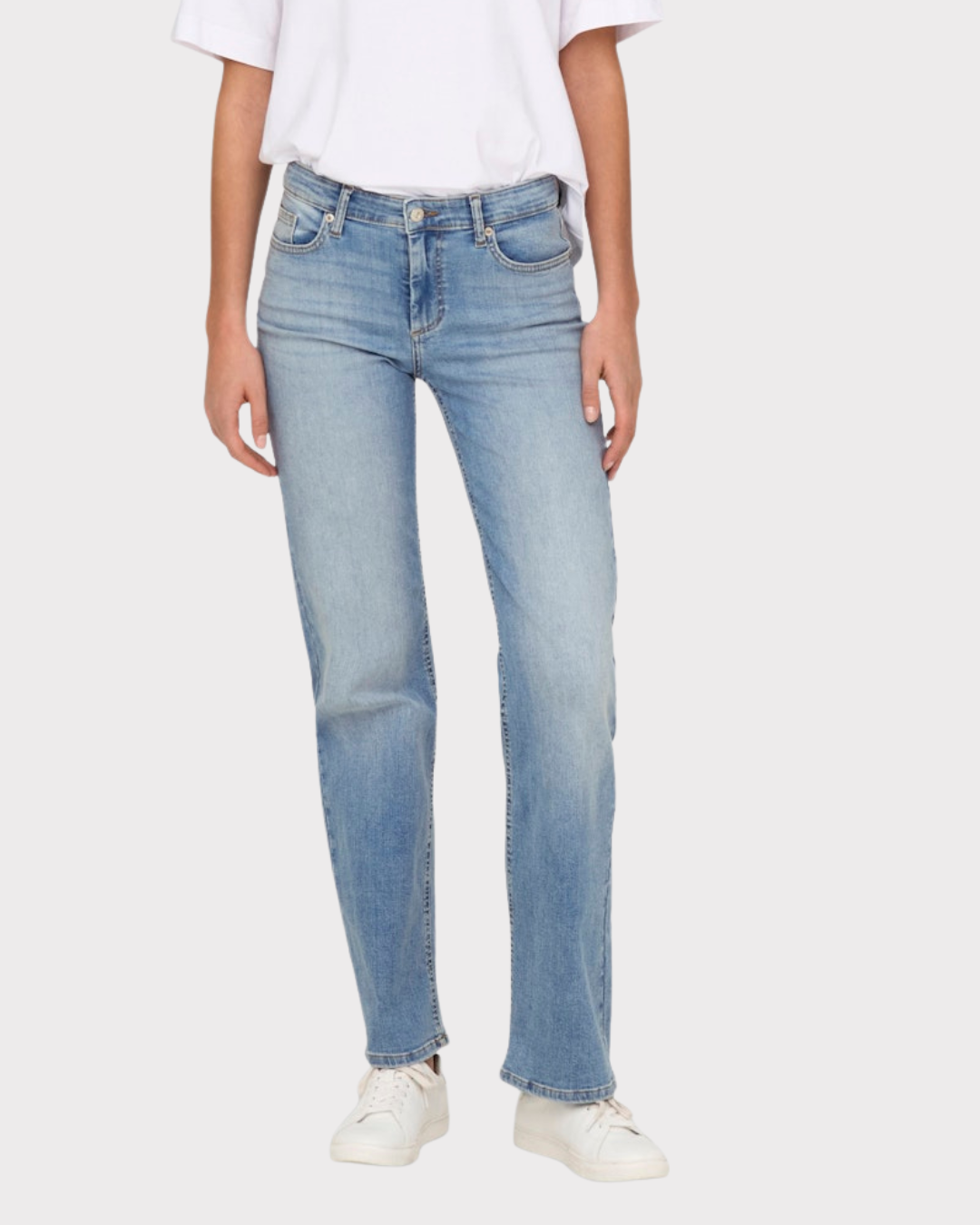 ONLBLUSH Middels høy midje Straight Fit Jeans