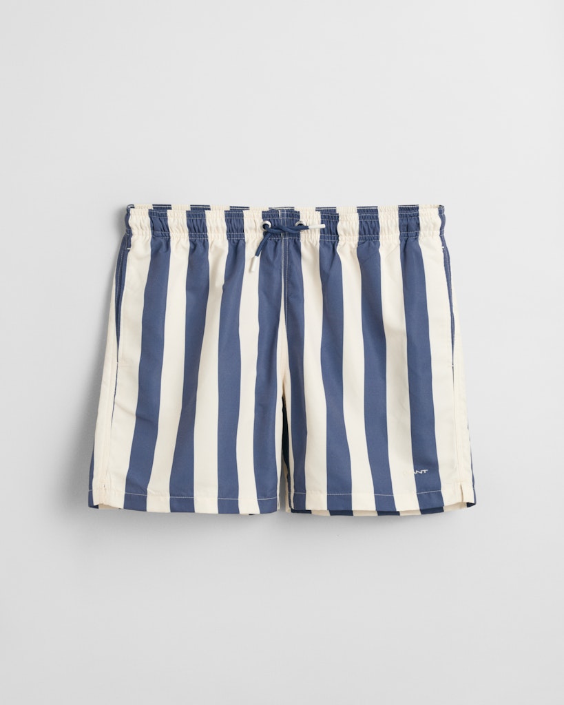 Striped swim shorts