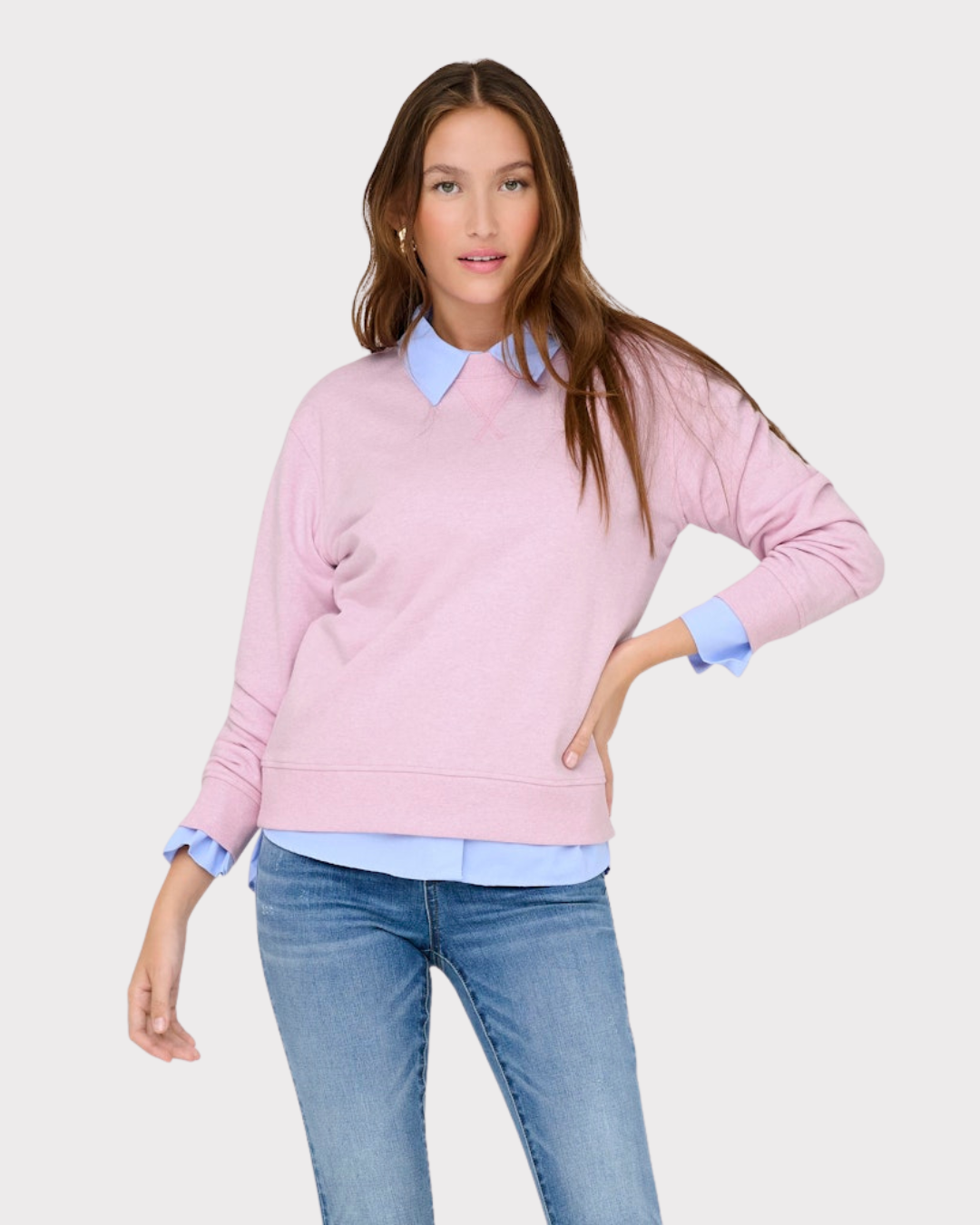 Jdyamalfi Life L/s Sweat Jrs Dia