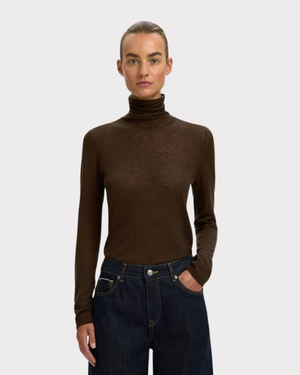 Slwvendy Wool Ls Knit Roll Neck Noos