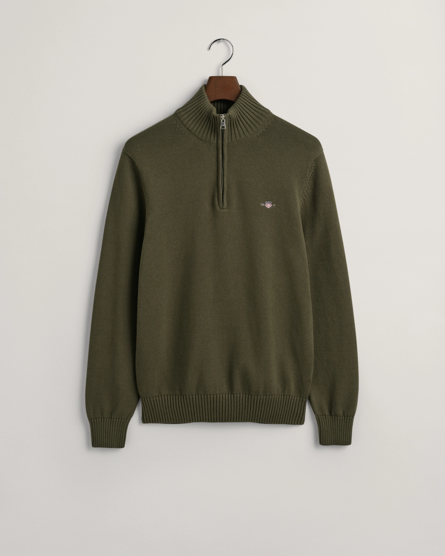 casual cotton halfzip