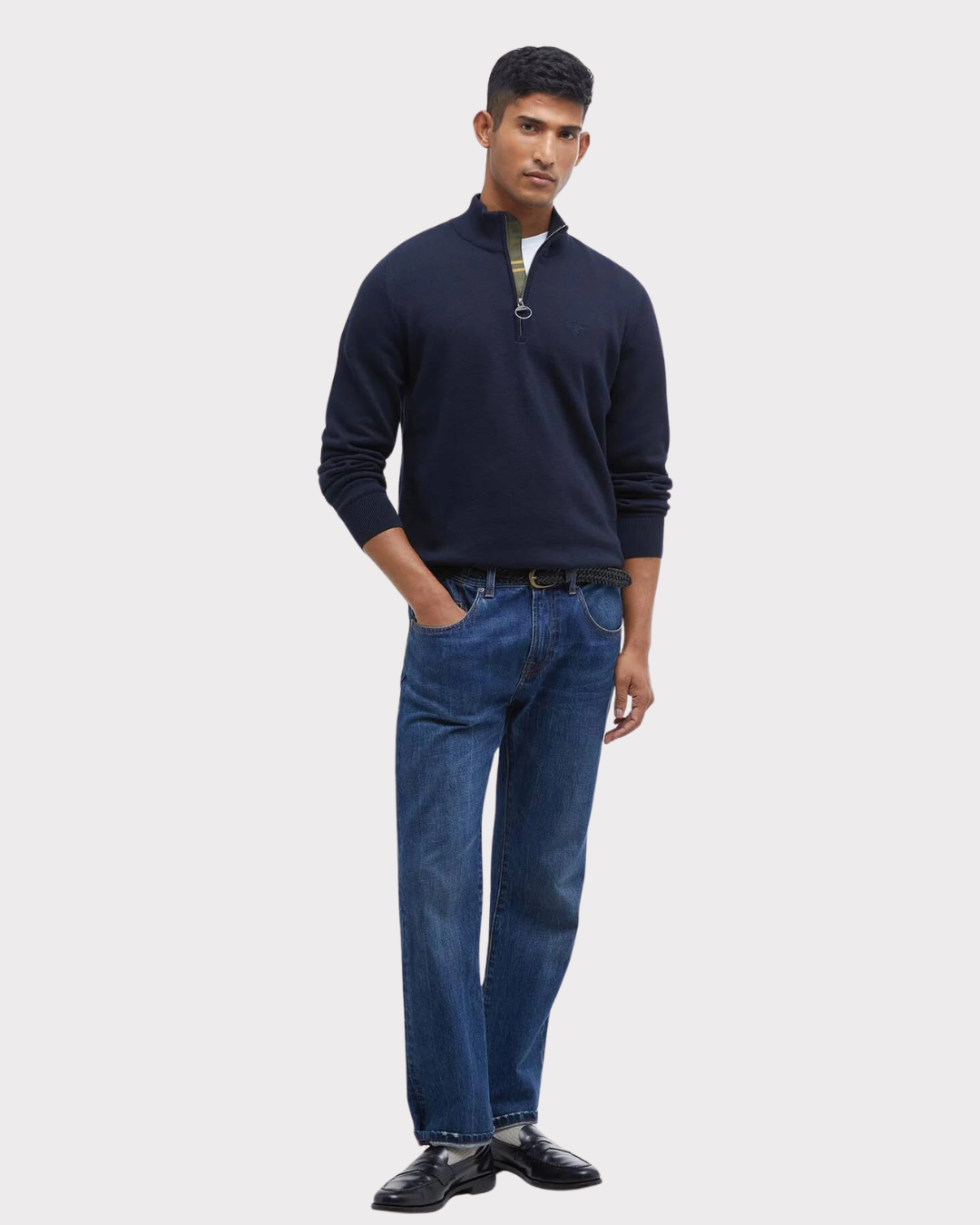 Barbour Cotton Half Zip-Genser-Barbour-Aandahls
