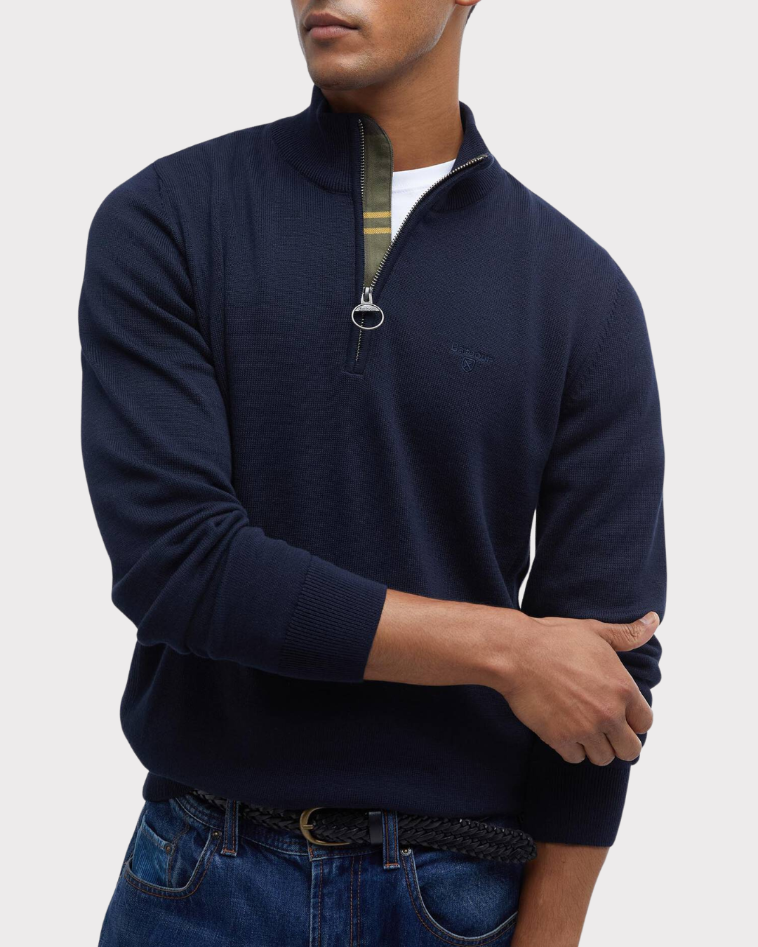 Barbour Cotton Half Zip-Genser-Barbour-Aandahls