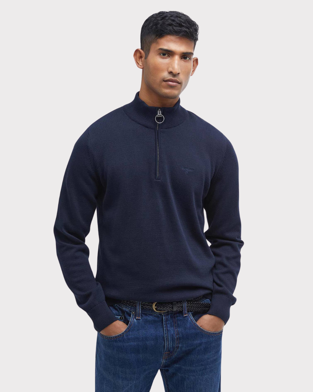 Barbour Cotton Half Zip-Genser-Barbour-Aandahls