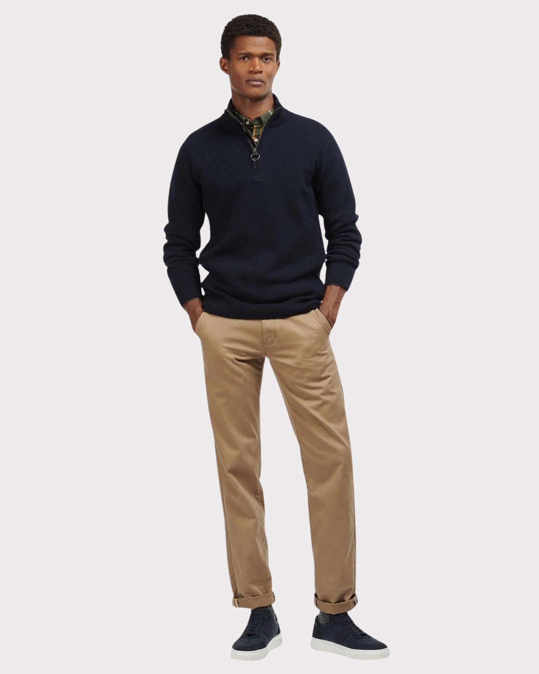 Barbour Holden Half Zip-Strikk-Barbour-Aandahls