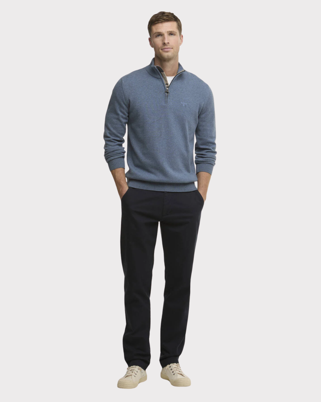 Cotton Halfzip-Genser-Barbour-Aandahls