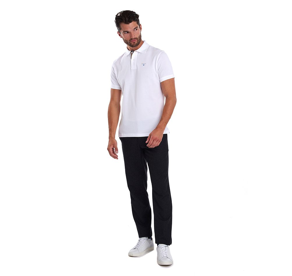 Tartan Pique Polo-T-shirt-Barbour-Aandahls