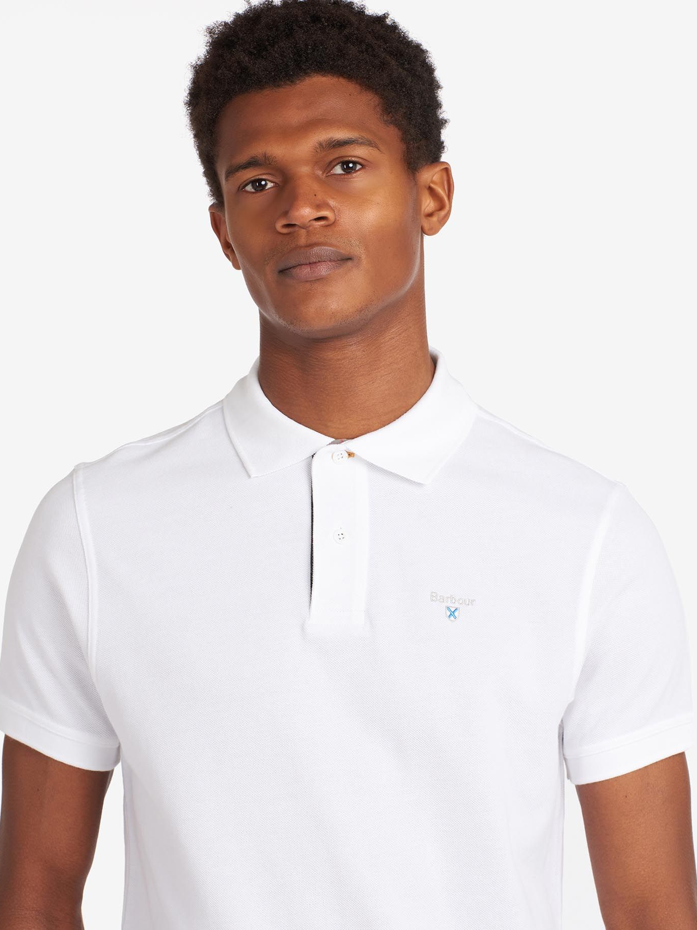 Tartan Pique Polo-T-shirt-Barbour-Aandahls
